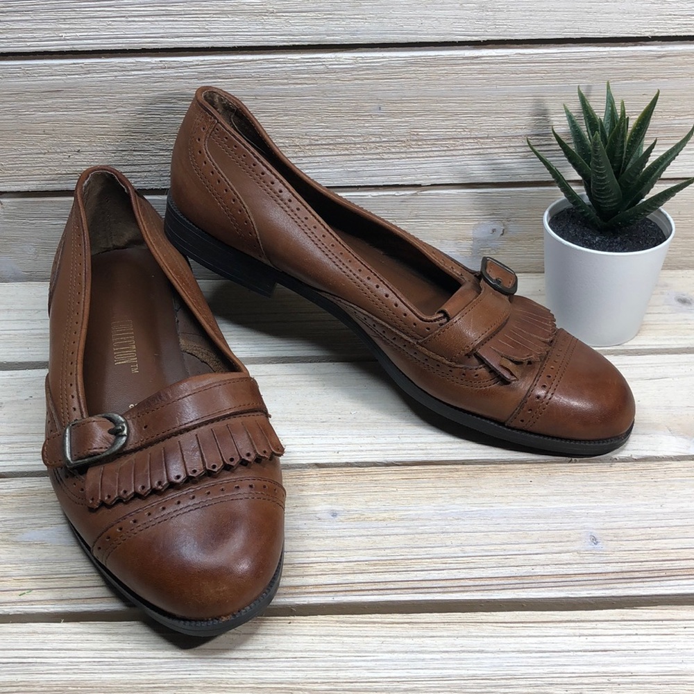 The Leather Collection Loafers - Size 6 1/2